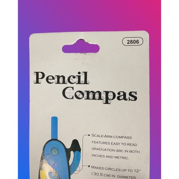 Bazic Pencil Compass - Pink - Picture 2 of 6